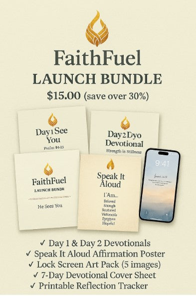 FaithFuel Lock Screen Scripture Art Pack (Set of 5)