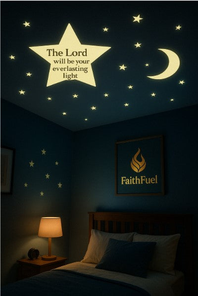 FaithFuel Glow-in-the-Dark Stars – “The Lord Will Be Your Everlasting Light”
