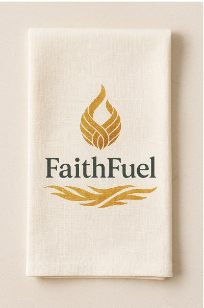 FaithFuel Signature Cream Towel – A Symbol of Faith & Strength
