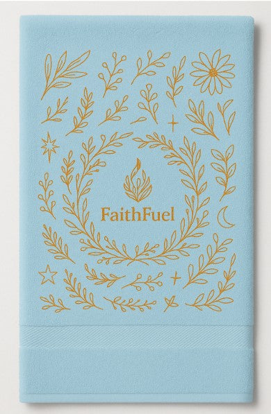 FaithFuel Towel – Baby Blue Floral