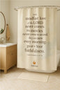 FaithFuel Shower Curtain – Lamentations 3:22-23 Scripture Verse