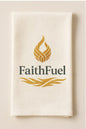 FaithFuel Signature Cream Towel – A Symbol of Faith & Strength